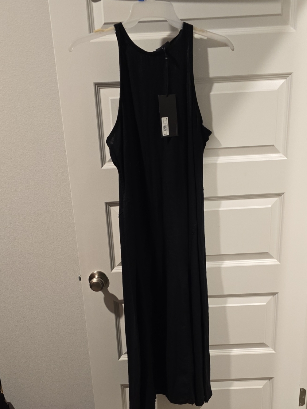 Future Collective Women Black Sleeveless Midi Dress - Timeless Minimalist Style